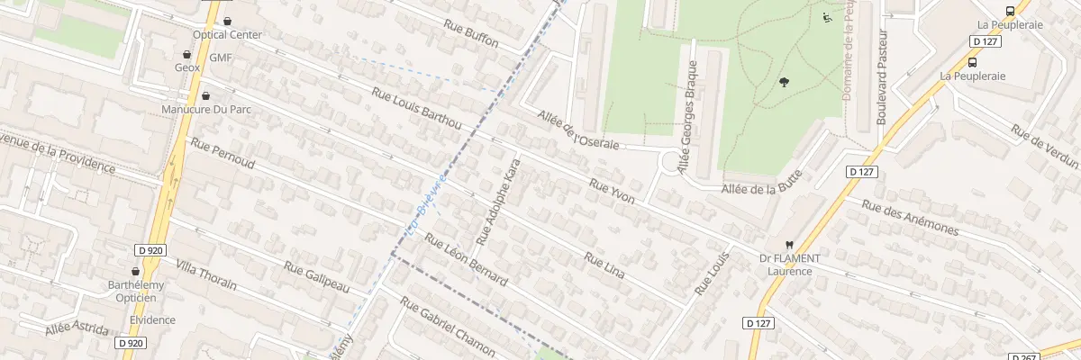 Plan du 28 Rue Yvon à Fresnes