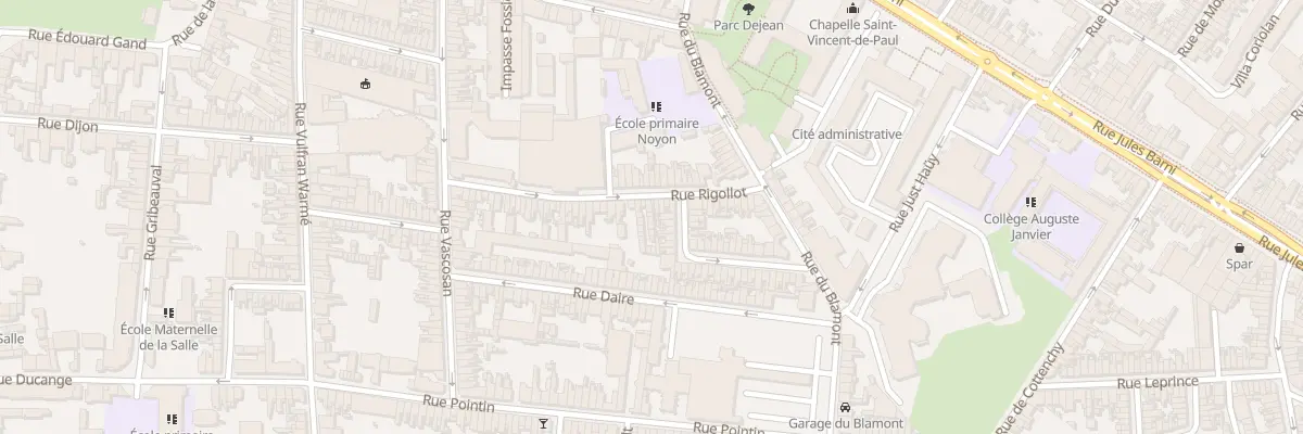 Plan du 64 Rue Rigollot à Amiens