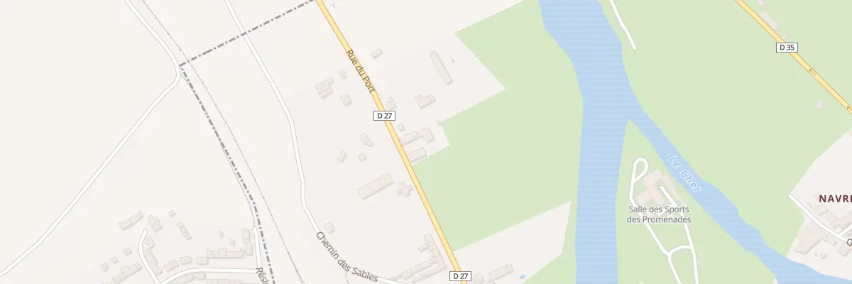 Plan du 20 Rue du Port à Châteauneuf-sur-Cher