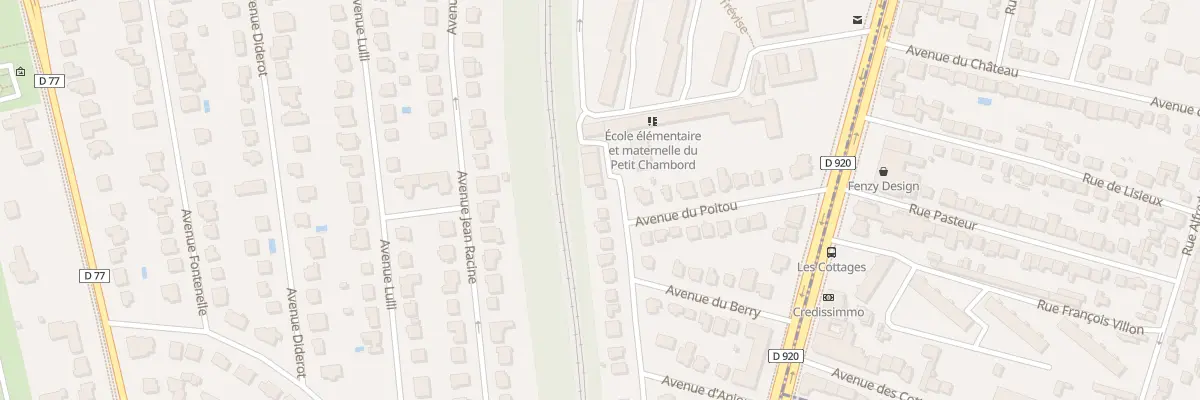 Plan du 2 Av de Touraine à Sceaux