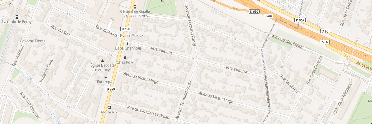 Plan du 24 Rue Voltaire à Antony