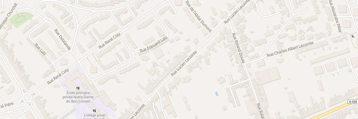 Plan du 179 Rue Lucien Lecointe à Amiens