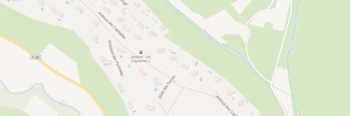 Plan du 3 Av des Capitelles à Aragon