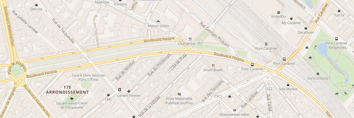 Plan du 27 Bd Pereire à Paris 17e Arrondissement