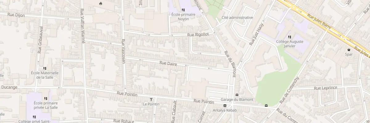 Plan du 53 Rue Daire à Amiens