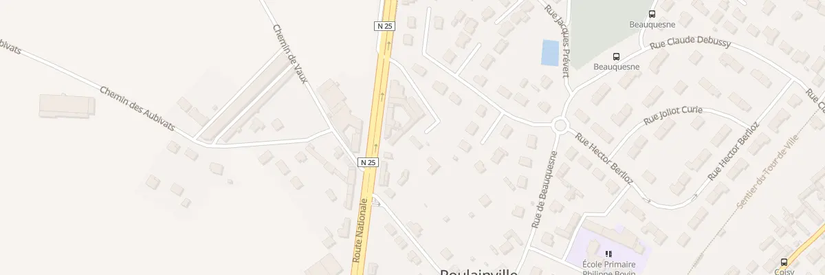Plan du 336 Rte Nationale à Poulainville