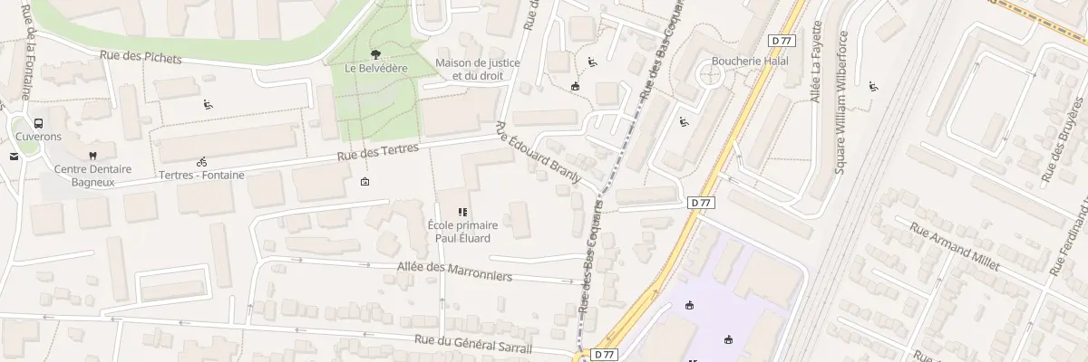 Plan du 2 Rue Edouard Branly à Bagneux