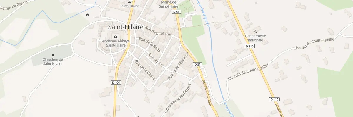 Plan du 1 Rue de la Molle à Saint-Hilaire