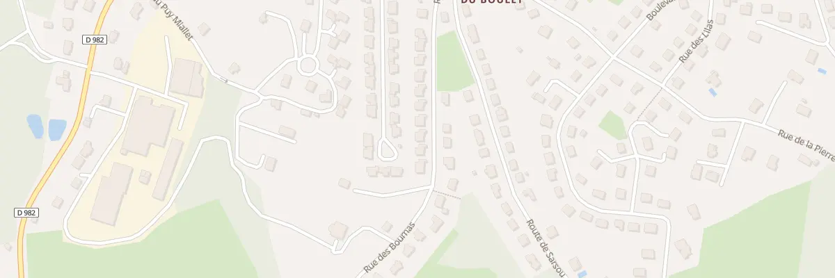 Plan du 22 Rue des Bournas à Ussel