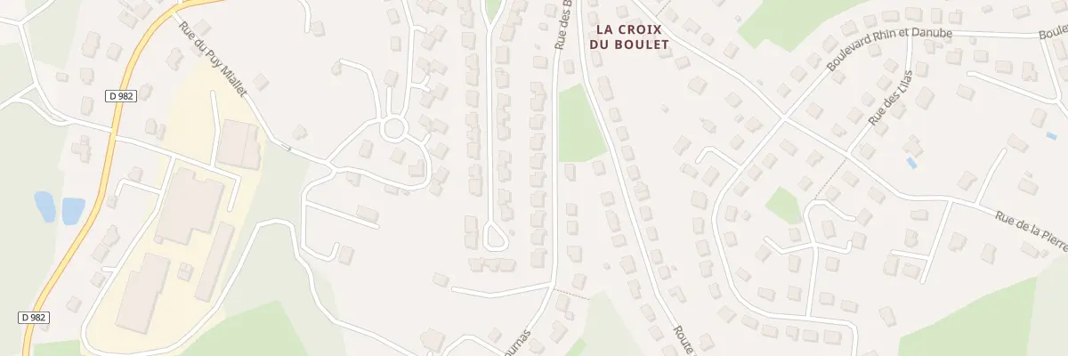 Plan du 18 Rue des Bournas à Ussel