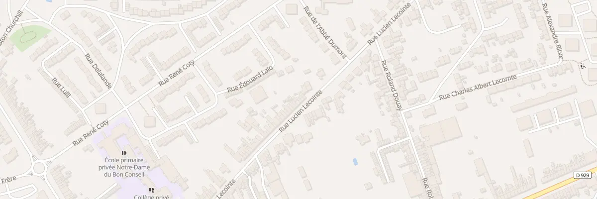 Plan du 185 Rue Lucien Lecointe à Amiens