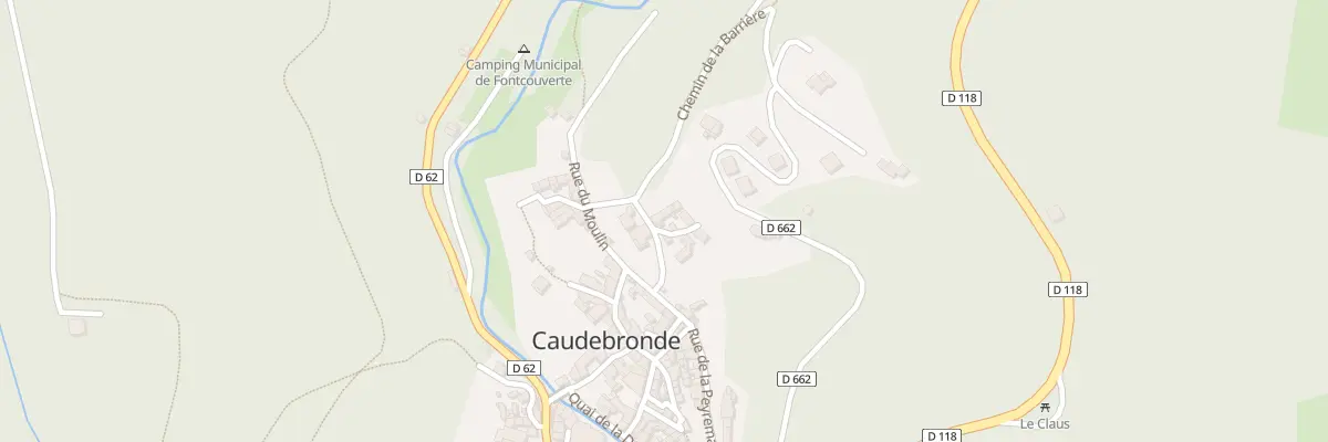 Plan du 10 Le Village à Caudebronde