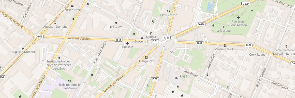 Plan du 70 Av Jean Jaurès à Montrouge
