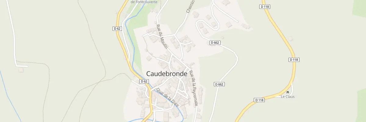 Plan du 9999 Rue des Lavoirs à Caudebronde