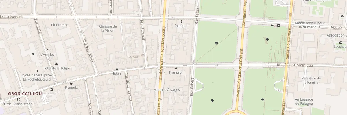 Plan du 46 Rue Saint-Dominique à Paris 7e Arrondissement