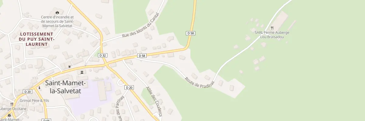 Plan du 5247A Marmaliou à Saint-Mamet-la-Salvetat