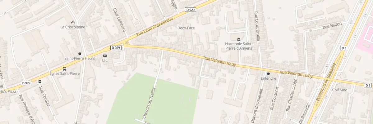 Plan du 72 Rue Valentin Haüy à Amiens