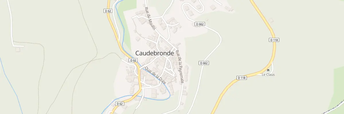 Plan du 5000 Vc Grand Rue à Caudebronde