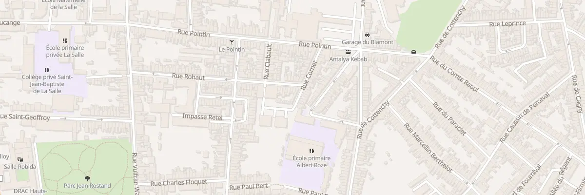 Plan du 76 Rue Rohaut à Amiens