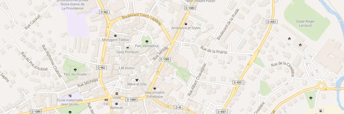 Plan du 22 Av Carnot à Ussel