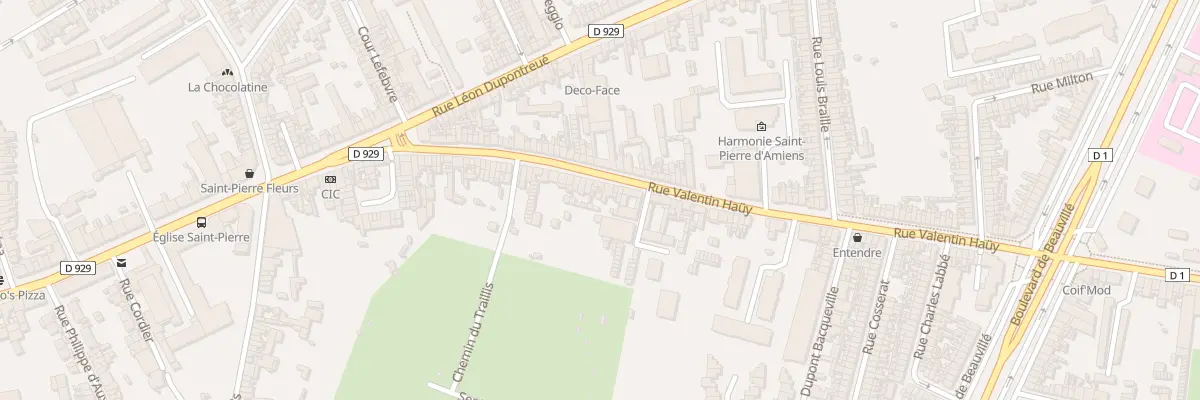 Plan du 74 Rue Valentin Haüy à Amiens