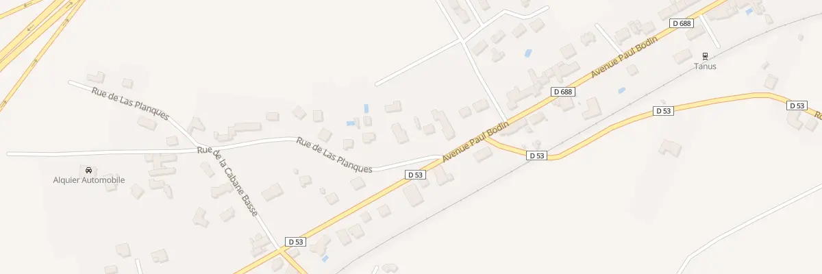Plan du 3 Rue de Las Planques à Tanus