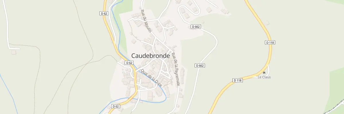 Plan du 72 Le Village à Caudebronde