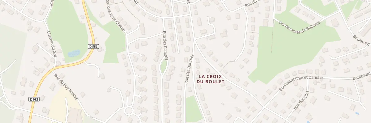 Plan du 2 Rue des Bournas à Ussel