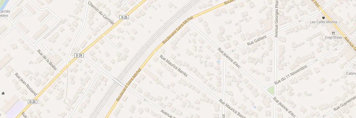Plan du 5 Rue Maurice Barres à Sainte-Geneviève-des-Bois