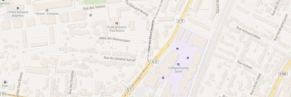 Plan du 18 Rue des Bas Coquarts à Bagneux