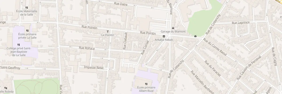 Plan du 16 Rue Cornet à Amiens