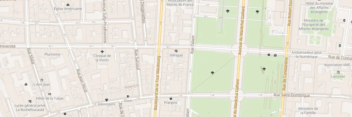 Plan du 109 Rue de l’Université à Paris 7e Arrondissement