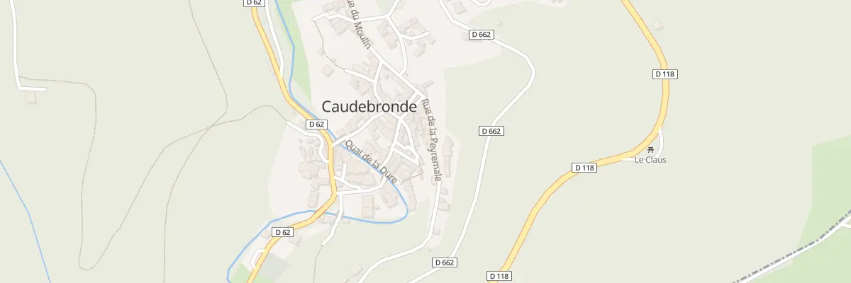Plan du 70 Le Village à Caudebronde