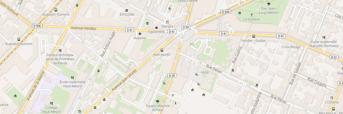 Plan du 94 Rue Maurice Arnoux à Montrouge