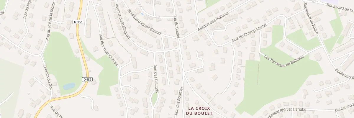 Plan du 12 Rue du Boulet à Ussel