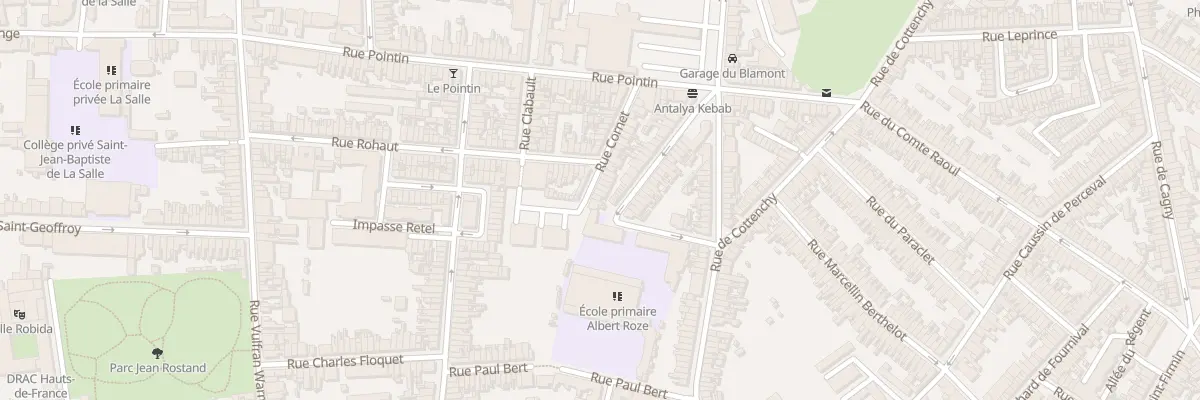 Plan du 37 Rue Cornet à Amiens