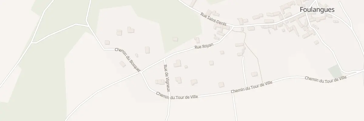 Plan du 1 Rue du Vigneux à Foulangues