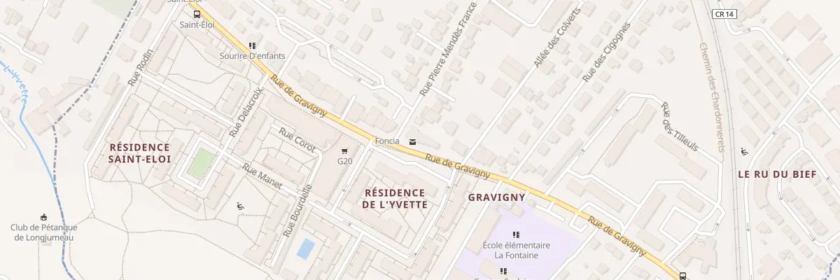 Plan du 93T Rue de Gravigny à Chilly-Mazarin