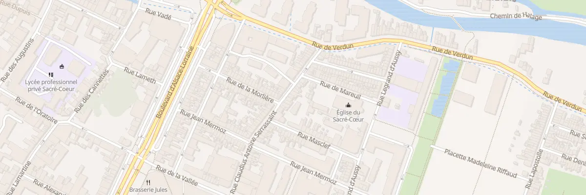 Plan du 86 Rue Claudius Serrassaint à Amiens
