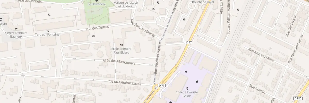 Plan du 16 Rue des Bas Coquarts à Bagneux