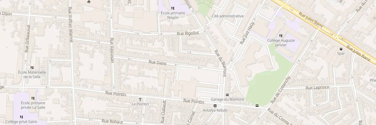 Plan du 69 Rue Daire à Amiens