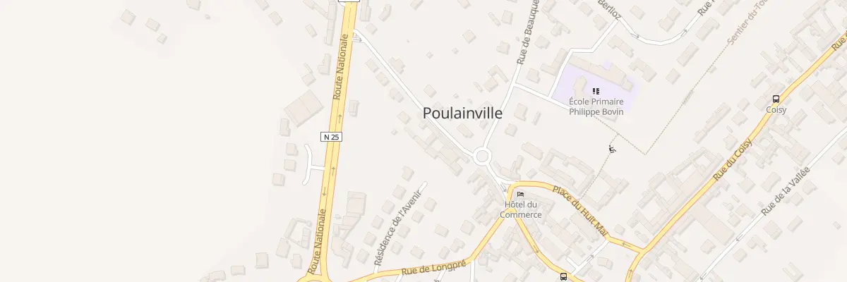Plan du 5219 Rue Irenee Deflesselle à Poulainville