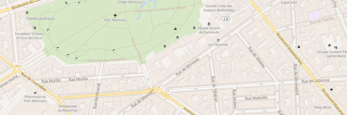 Plan du 47 Rue de Monceau à Paris 8e Arrondissement