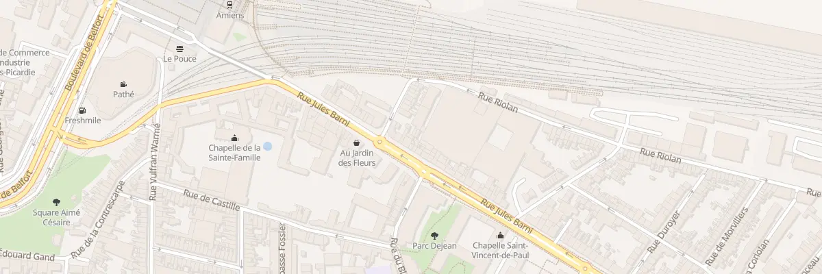Plan du 55 Rue Jules Barni à Amiens