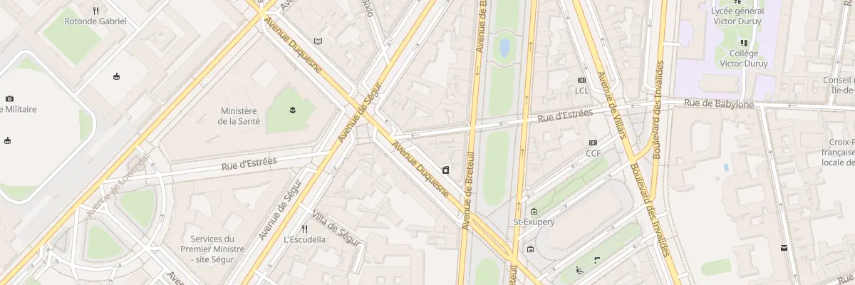 Plan du 39 Av Duquesne à Paris 7e Arrondissement