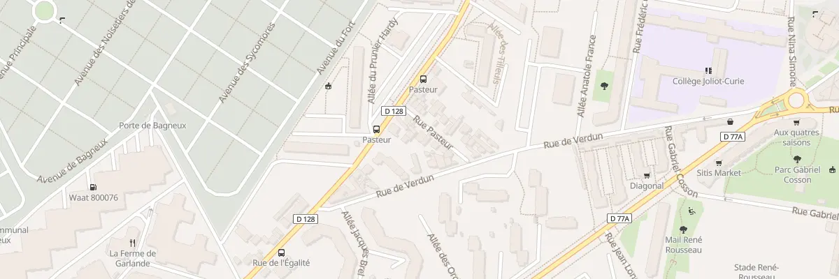 Plan du 6 Rue Pasteur à Bagneux
