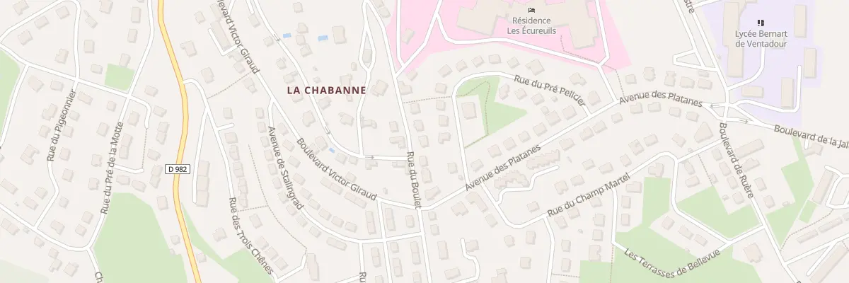 Plan du 13 Rue du Boulet à Ussel
