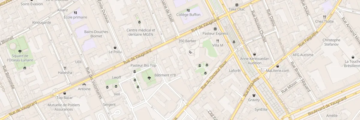 Plan du 199 Rue de Vaugirard à Paris 15e Arrondissement