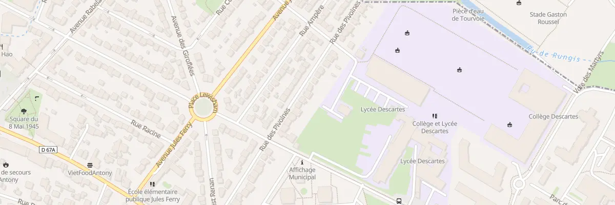 Plan du 38 Rue des Pivoines à Antony