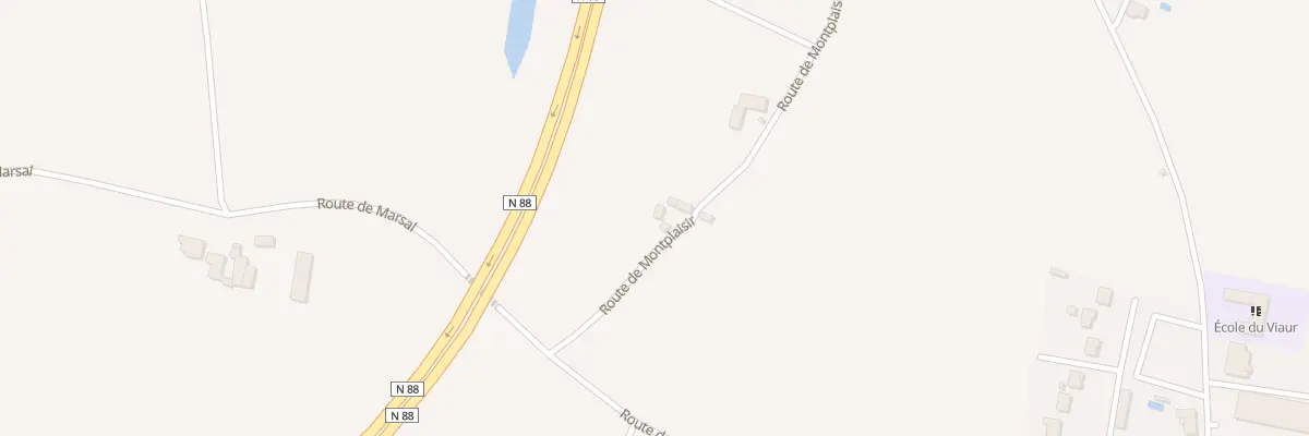 Plan du 1 Rte de Montplaisir à Tanus